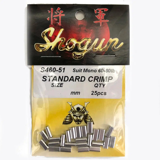 Shogun Standard Crimp-Terminal Tackle - Crimps-Shogun-Mini S 1.0mm - (25pc)-Fishing Station