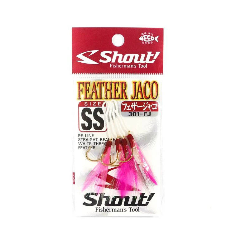 Shout Feather Jaco Assist Hook-Hooks - Assist-Shout-M-Fishing Station