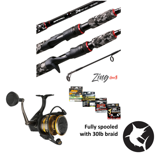 Spin King Combo - Samaki Zing Gen3 1062SH / Penn Battle IV 6000