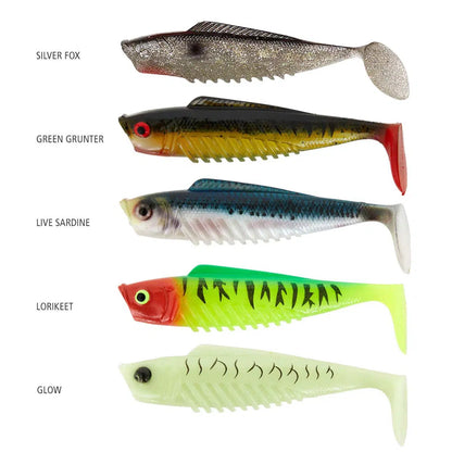 Squidgies Fish-Lure - Soft Plastic-Squidgies-Silver Fox-100mm-Fishing Station
