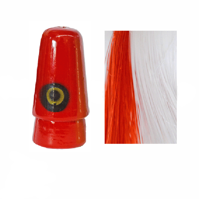 Load image into Gallery viewer, Star Lures Mackerel Star-Lure - Skirted Trolling-Star Lures-Red &amp; White-Fishing Station
