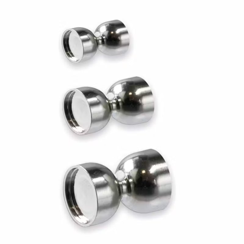 Load image into Gallery viewer, Stonfo Testine Clessidra Nickeled Brass Heads-Fly Fishing - Fly Components-Stonfo-#1-Fishing Station

