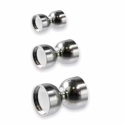 Stonfo Testine Clessidra Nickeled Brass Heads-Fly Fishing - Fly Components-Stonfo-