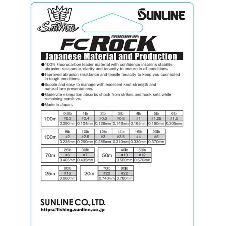 Load image into Gallery viewer, Sunline FC Rock Fluorocarbon-Line - Fluorocarbon-Sunline-4lb 100m-Fishing Station
