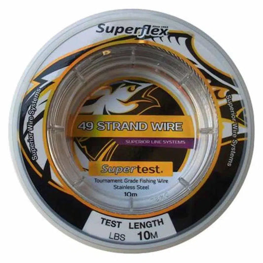 Superflex 49 Strand Wire 10m-Line - Wire-Superflex-135LB-Fishing Station