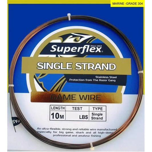 Superflex Single Strand Game Wire-Line - Wire-Superflex-44lb-Fishing Station