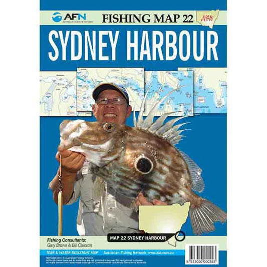 Sydney Harbour Fishing Map-Books & Videos-AFN-Fishing Station