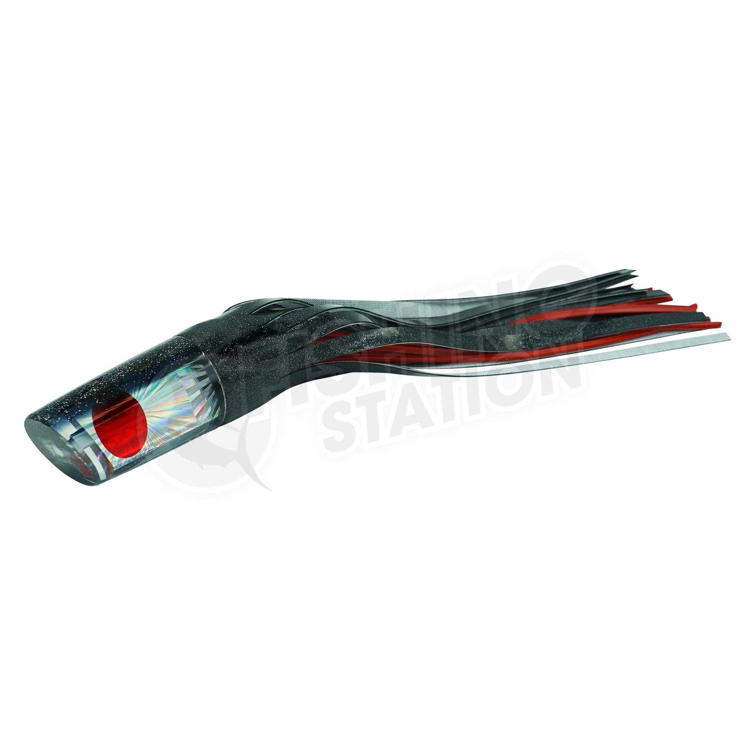 TANTRUM Lures Large Kaboom Vinyl Skirted Trolling Lure-Lure - Skirted Trolling-Tantrum-Black/Purple Inner-Fishing Station