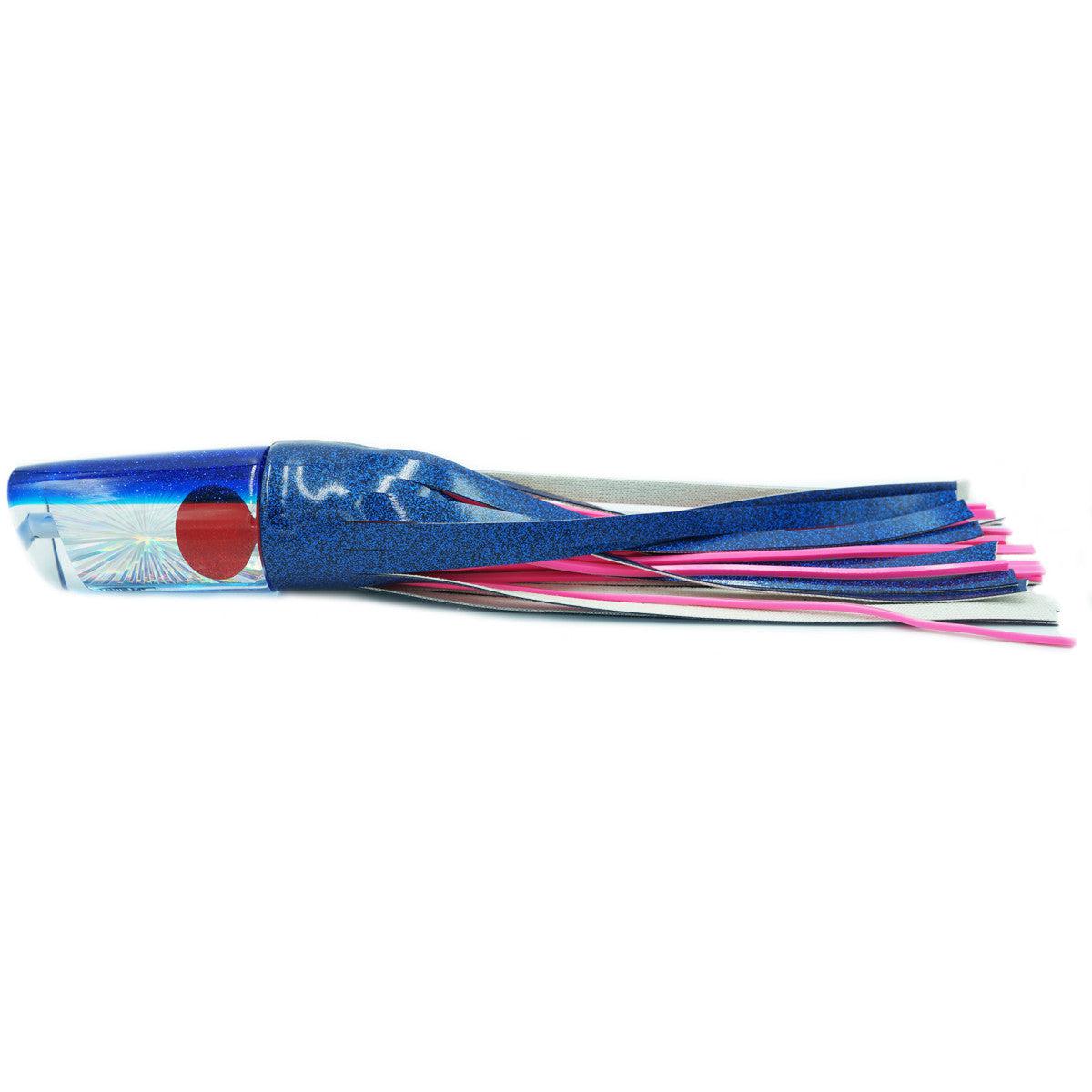 TANTRUM Lures Large Kaboom Vinyl Skirted Trolling Lure-Lure - Skirted Trolling-Tantrum-Royal Blue/Pink Inner-Fishing Station