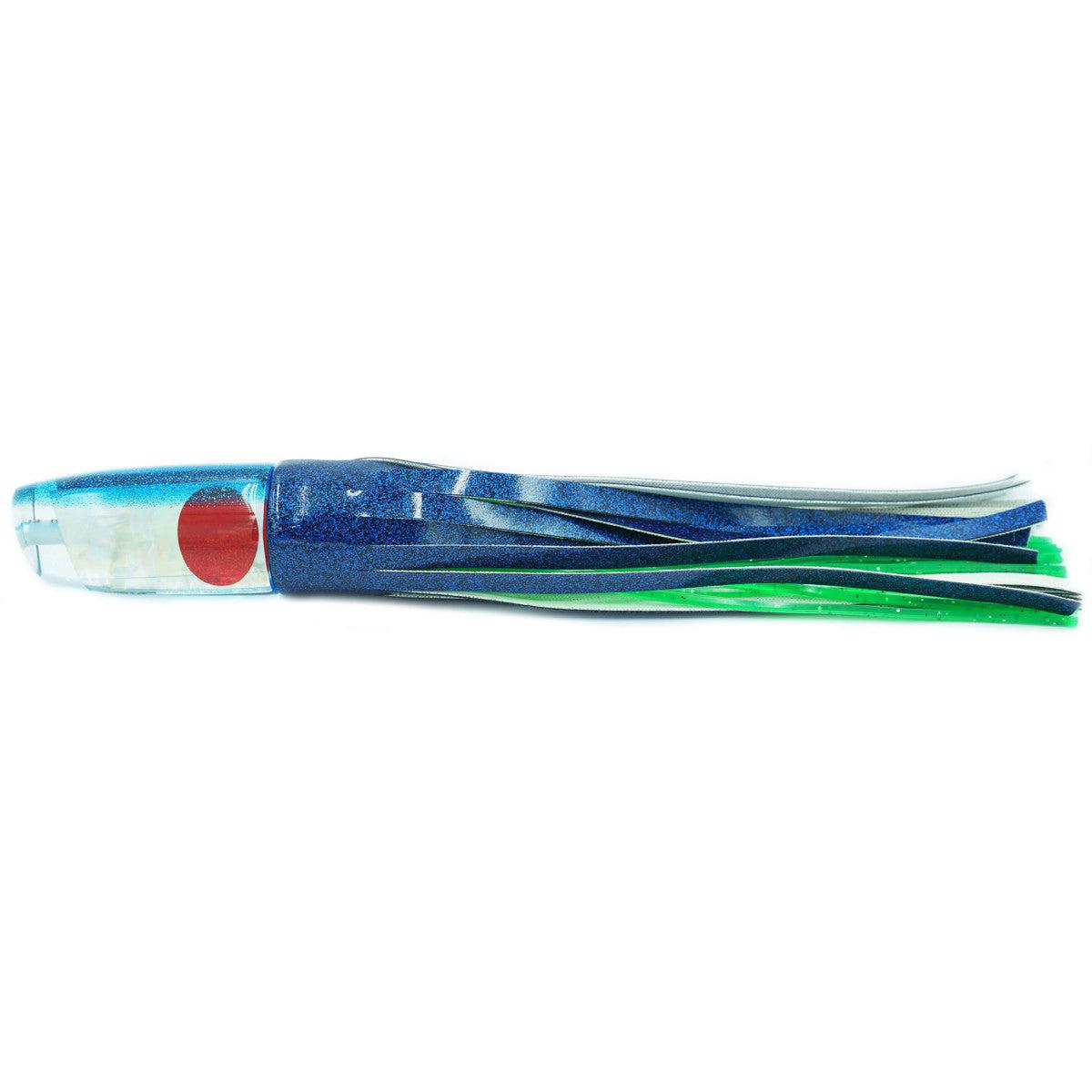 TANTRUM Lures Large Plunger Vinyl Skirted Trolling Lure-Lure - Skirted Trolling-Tantrum-Royal Blue/Green Yellow Inner-Fishing Station