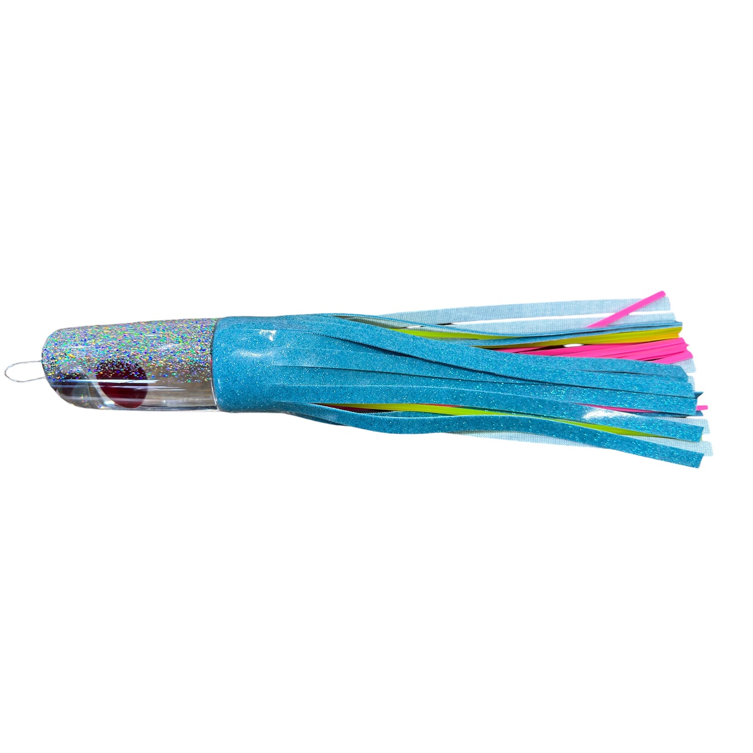 TANTRUM Lures Large Kaboom Vinyl Skirted Trolling Lure-Lure - Skirted Trolling-Tantrum-Ice Blue/Pink Yellow Inner-Fishing Station