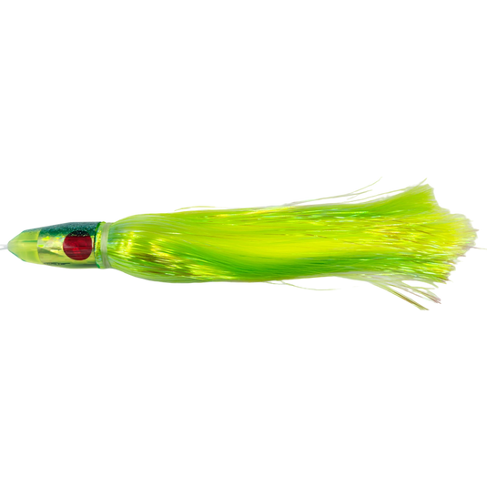 TANTRUM Lures Medium Bullet Strobez Flashabou Skirted Trolling Lure-Lure - Skirted Trolling-Tantrum-Green-Fishing Station