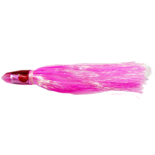 TANTRUM Lures Medium Bullet Strobez Flashabou Skirted Trolling Lure-Lure - Skirted Trolling-Tantrum-Pink-Fishing Station