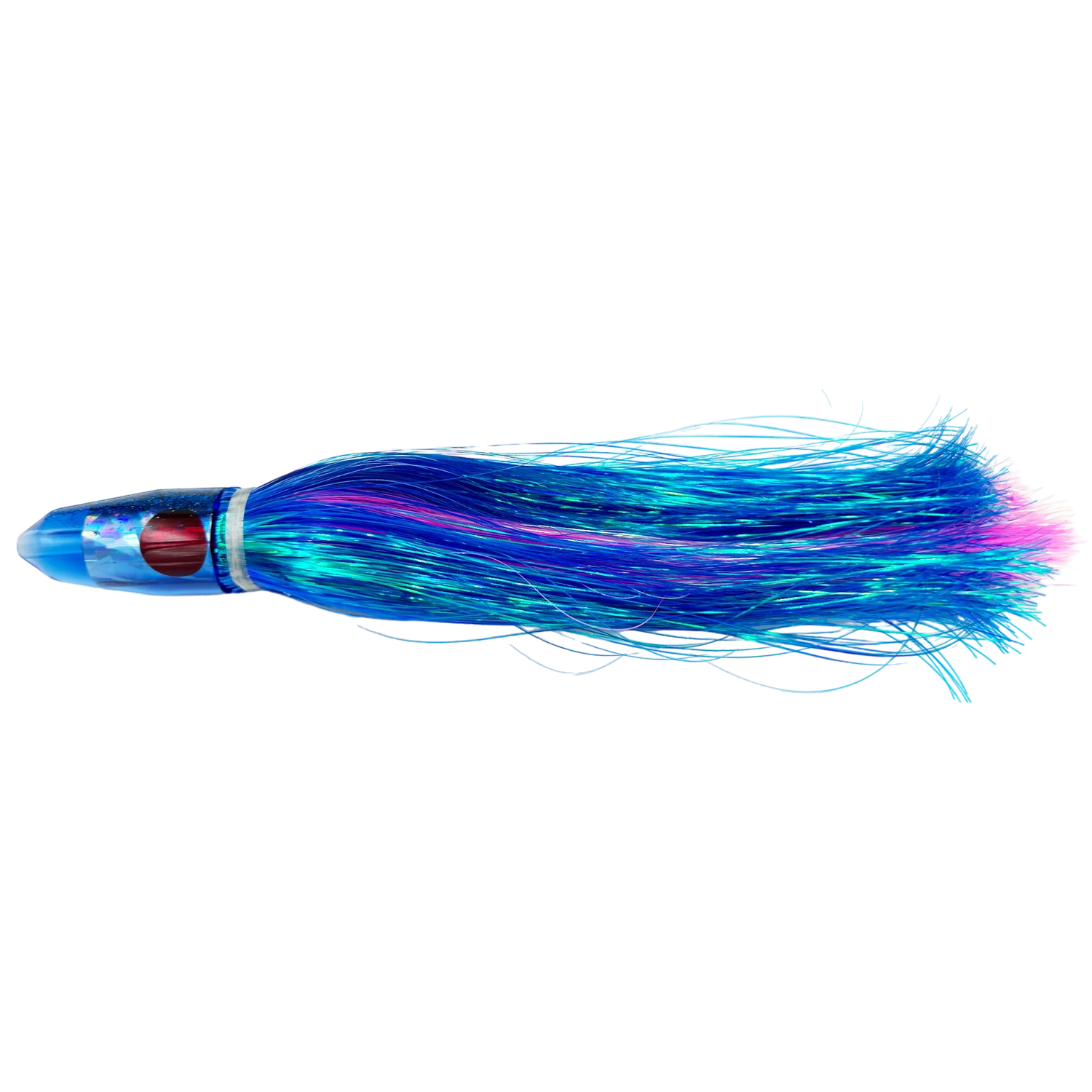 TANTRUM Lures Medium Bullet Strobez Flashabou Skirted Trolling Lure-Lure - Skirted Trolling-Tantrum-Royal Blue-Fishing Station