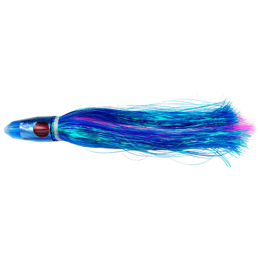 TANTRUM Lures Medium Bullet Strobez Flashabou Skirted Trolling Lure-Lure - Skirted Trolling-Tantrum-Royal Blue-Fishing Station