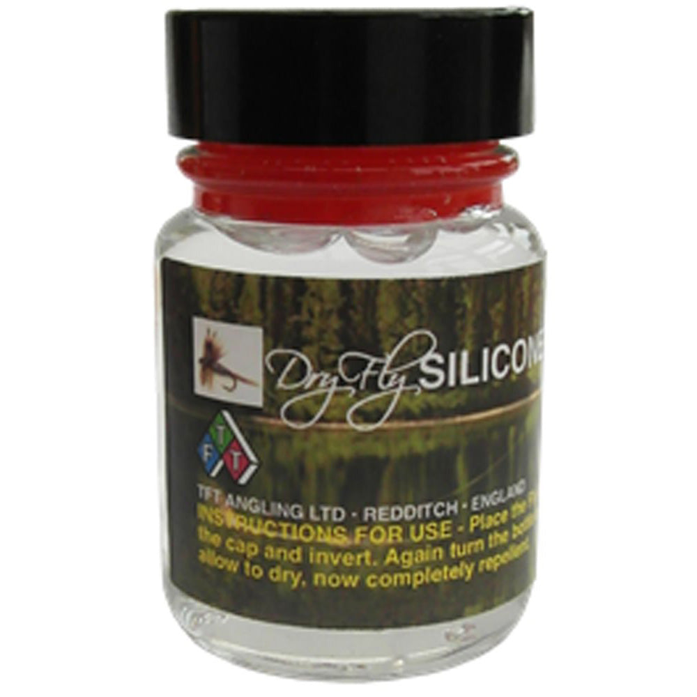 TFT Liquid Silicon Mucilin Dry Fly Bottle with Fly Holder-Fly Fishing - Fly & Line Dressings-TFT Ltd-Fishing Station