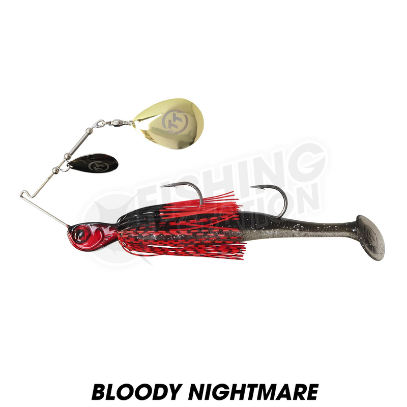 Load image into Gallery viewer, TT Tornado + Double Colorado Rigged Spinnerbait 3/4oz
