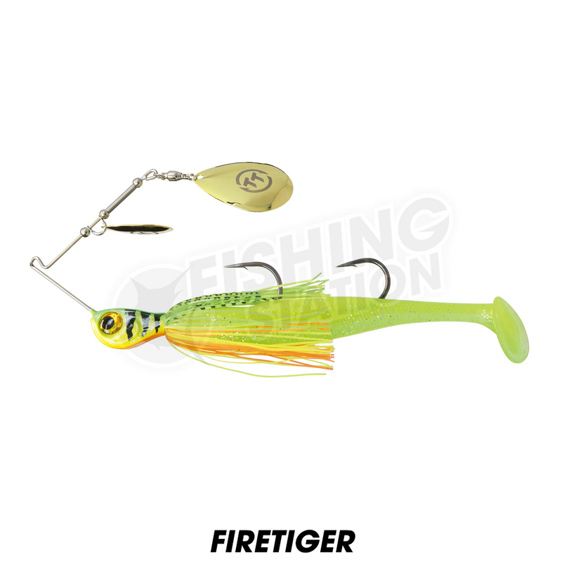 Load image into Gallery viewer, TT Tornado + Double Colorado Rigged Spinnerbait 3/4oz
