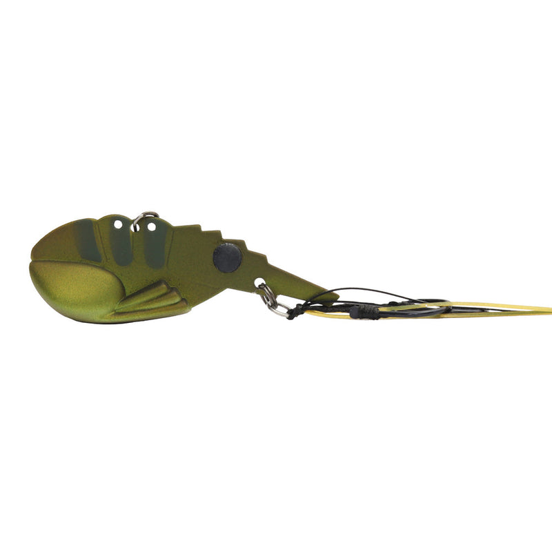Load image into Gallery viewer, TT Switchprawn+ Blade Lure-Lure - Blades &amp; Vibe-Tackle Tactics (TT)-Matte Olive-37mm (5.5g)-Fishing Station

