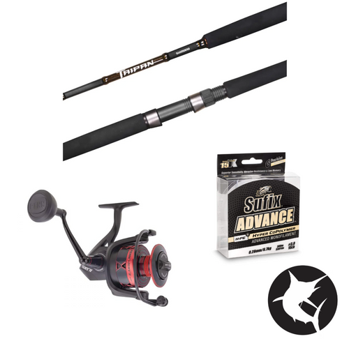 Tailor/Salmon/Light Jewfish Surf Fishing Combo - Taipan 1203 / Fierce IV 6000