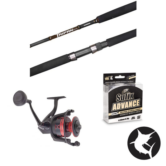 Tailor/Salmon/Light Jewfish Surf Fishing Combo - Taipan 1203 / Fierce IV 6000