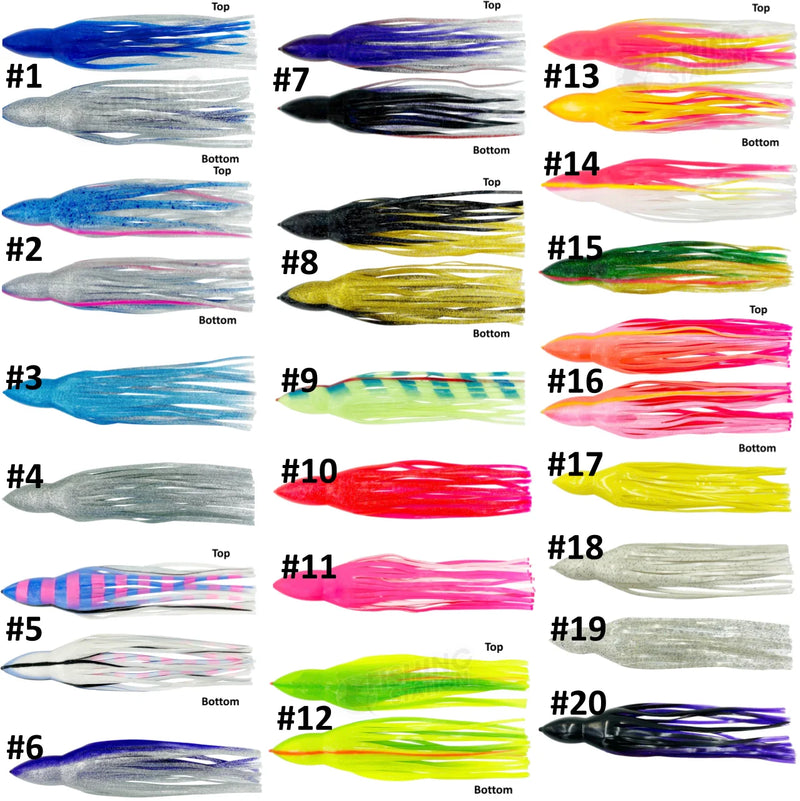 Load image into Gallery viewer, Tantrum Octopus Skirt 9.5&quot;-Skirt-Tantrum-#1 Blue/Silver-Fishing Station
