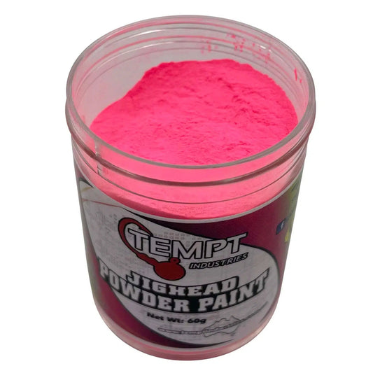 Tempt Jighead Powder Paint 60g-Hooks - Jigheads-Tempt-Fluoro Pink-Fishing Station