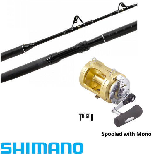Shimano Tiagra Hyper Combo-Combo - Blue Water-Shimano-Tiagra 50WLRSA / Tiagra Hyper 24kg Straight Butt-Fishing Station