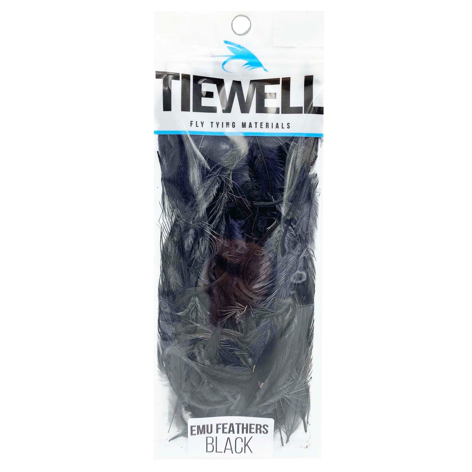 Tiewell Emu Feathers-Fly Fishing - Fly Tying Material-Tiewell-Black-Fishing Station