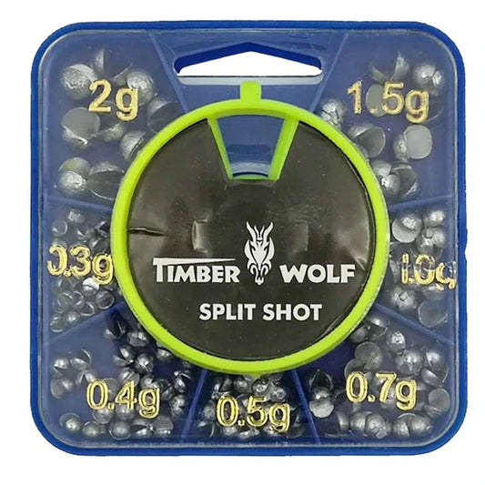 Timber Wolf Split Shot Sinkers Dial Pack-Terminal Tackle - Sinkers-Timberwolf-Fishing Station