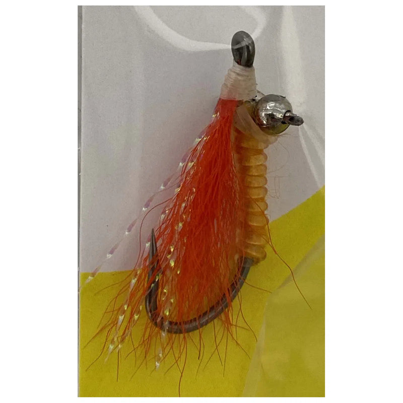 Load image into Gallery viewer, Todd Crazy Charlie SW Flies-Lure - Saltwater Fly-Todd-Orange-Size #6-Fishing Station
