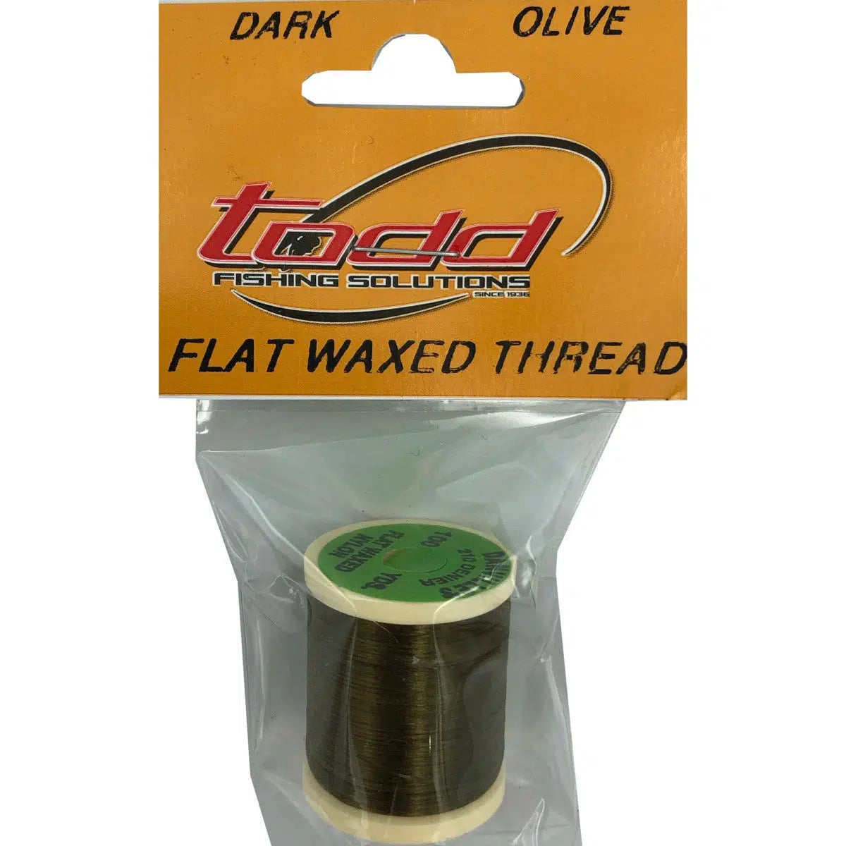 Todd Flat Waxed Thread (210 Denier)-Fly Fishing - Fly Components-Todd-Dk Olive-Fishing Station