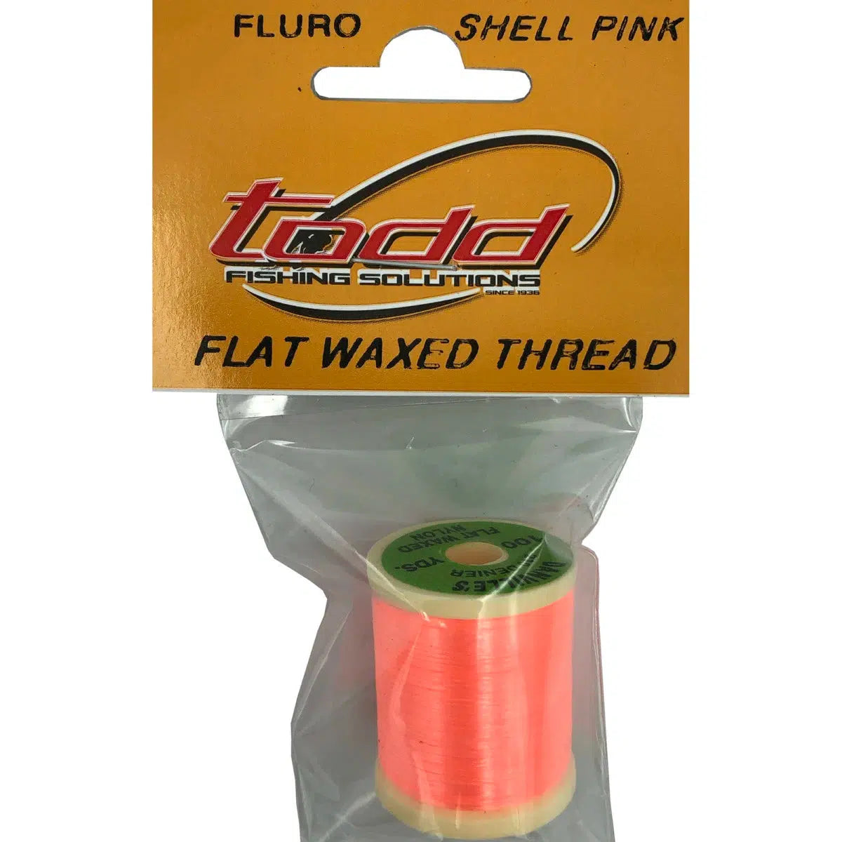 Todd Flat Waxed Thread (210 Denier)-Fly Fishing - Fly Components-Todd-Fl Shell Pink-Fishing Station