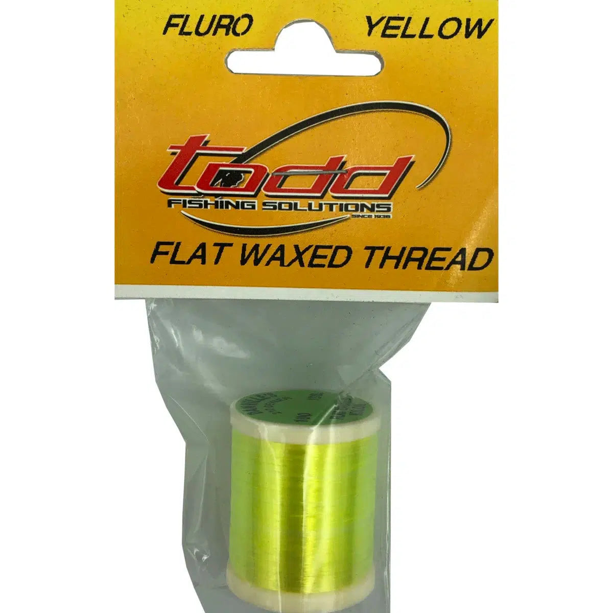 Todd Flat Waxed Thread (210 Denier)-Fly Fishing - Fly Components-Todd-Fl Yellow-Fishing Station