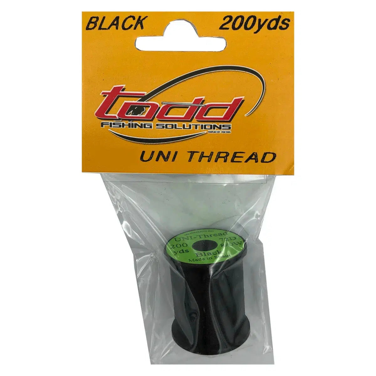 Todd Uni Thread-Fly Fishing - Fly Components-Todd-Black-8/0-Fishing Station