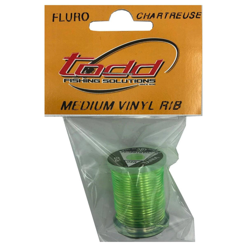 Load image into Gallery viewer, Todd Vinyl D Rib-Fly Fishing - Fly Components-Todd-Fl Chartreuse-Medium-Fishing Station
