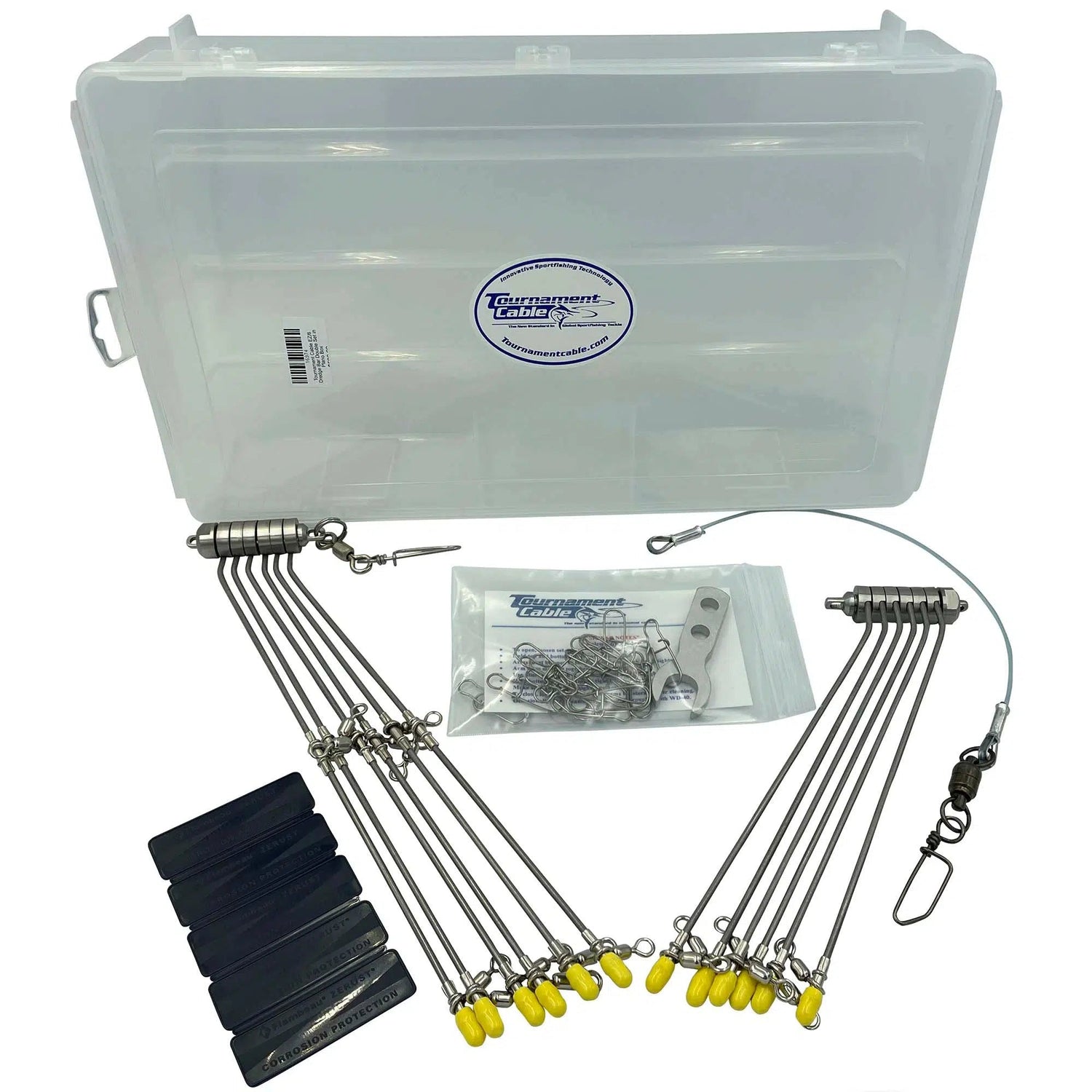 Tournament Cable EZ/6 Dredge Bar Double Set in Flambeau Box-Teasers-Tournament Cable-Fishing Station