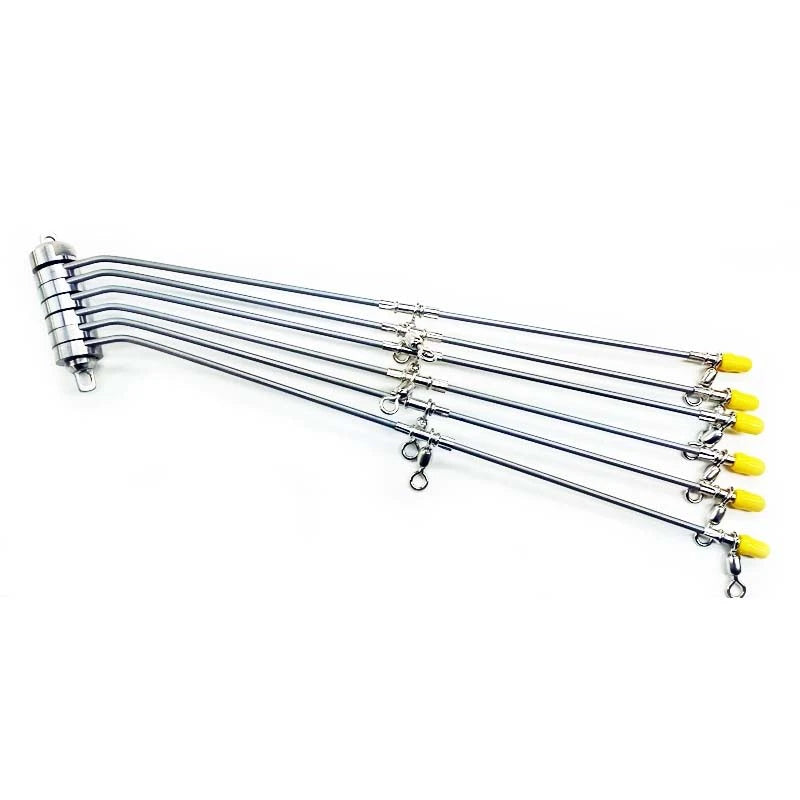 Tournament Cable EZ/6 Unrigged Tier Drop Dredge-Teasers-Tournament Cable-18" with stainless arms & 7 connections-Fishing Station