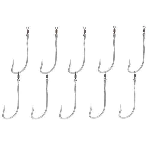 Tru Turn Gang Hooks 2 Hook Rig (5 Rigs)-Hooks - Gang-Tru Turn-Size 2-Fishing Station