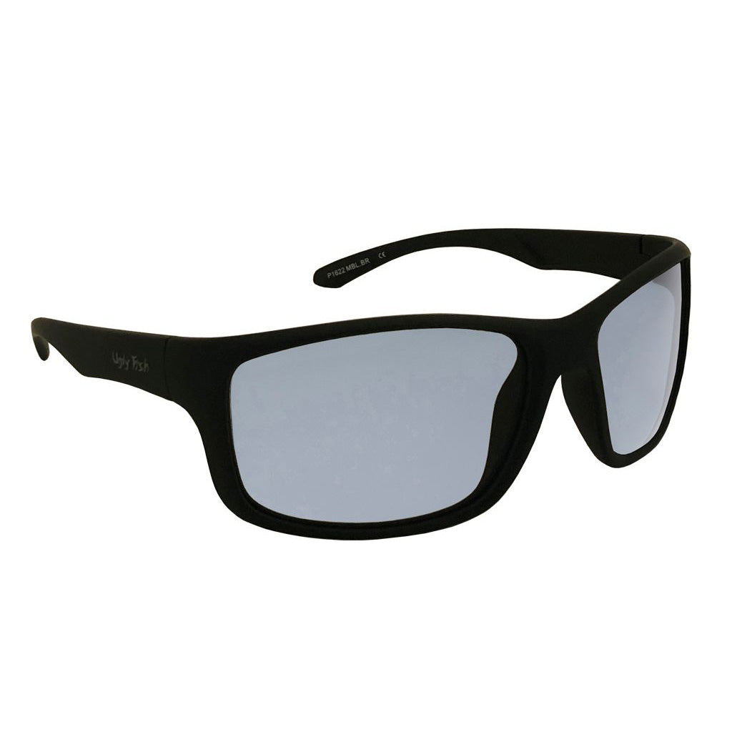 Ugly Fish P1622 Polarised Sunglasses-Sunglasses-Ugly Fish-Black - Smoke Grey (MBL.SM)-Fishing Station