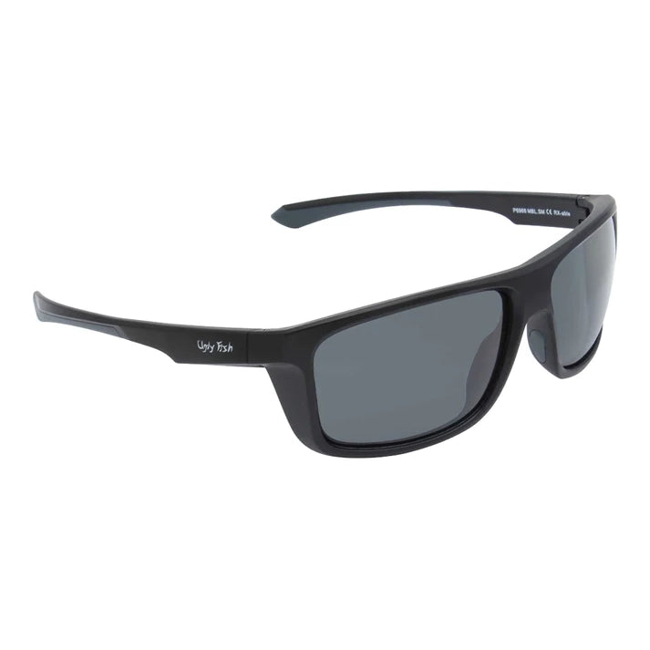 Ugly Fish P6966 Polarised Sunglasses-Sunglasses-Ugly Fish-Black - Smoke Grey (MBL.SM)-Fishing Station