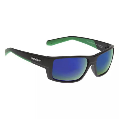 Ugly Fish PC6818 Electra Polarised Sunglasses-Sunglasses-Ugly Fish-Matte Black - Green Mirror (MBL.SM+AR+GR)-Fishing Station
