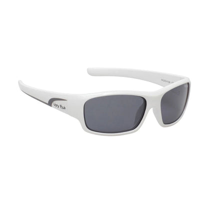 Ugly Fish PK255 Kids Polarised Sunglasses-Sunglasses-Ugly Fish-White - Smoke Grey (W.SM)-Fishing Station