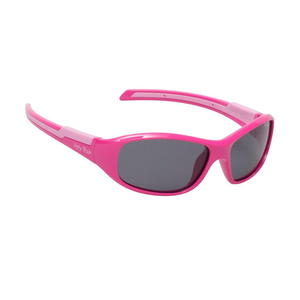 Ugly Fish PK366 Kids Polarised Sunglasses-Sunglasses-Ugly Fish-Pink - Smoke Grey (P.SM)-Fishing Station