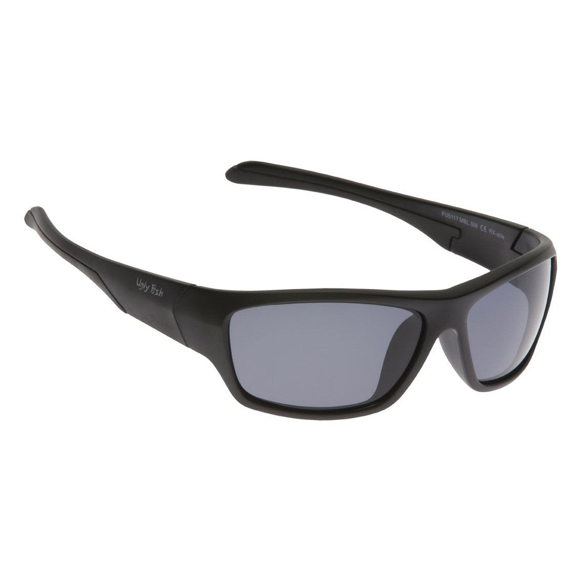 Ugly Fish PU5117 Unbreakable Polarised Sunglasses-Sunglasses-Ugly Fish-Black - Smoke Grey (MBL.SM)-Fishing Station