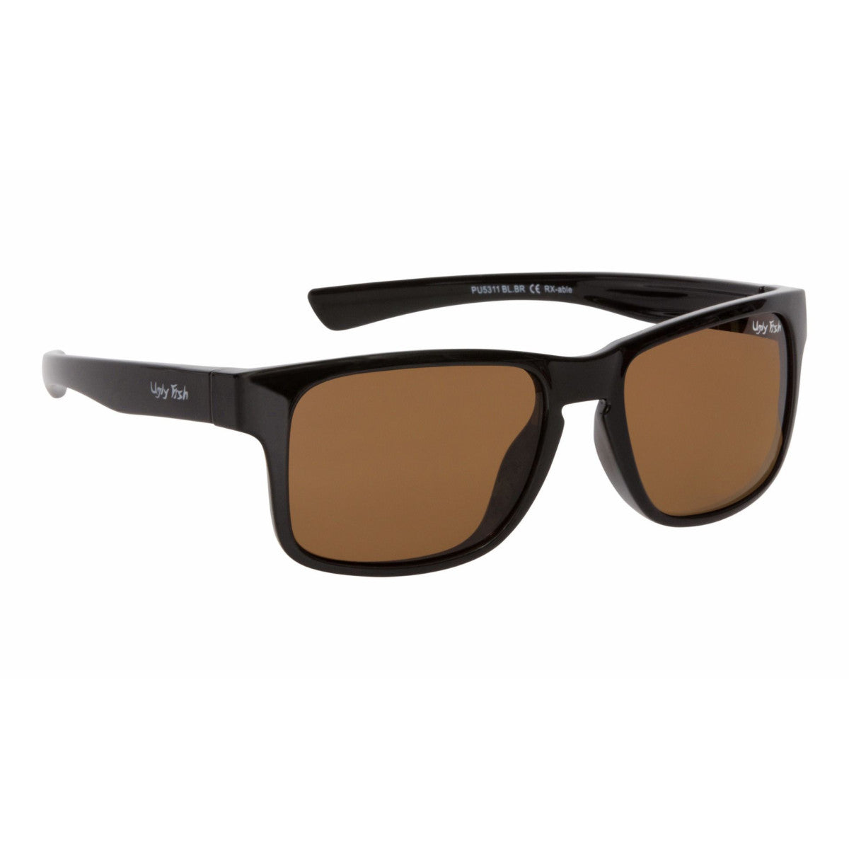 Ugly Fish PU5311 Unbreakable Polarised Sunglasses-Sunglasses-Ugly Fish-Black - Brown (BL.BR)-Fishing Station