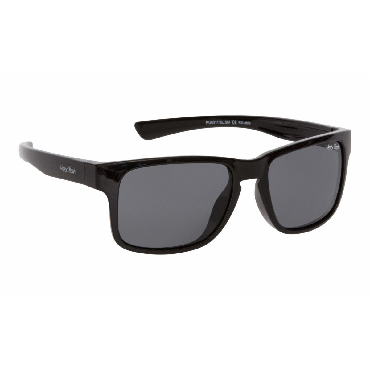 Ugly Fish PU5311 Unbreakable Polarised Sunglasses-Sunglasses-Ugly Fish-Black - Smoke Grey (BL.SM)-Fishing Station