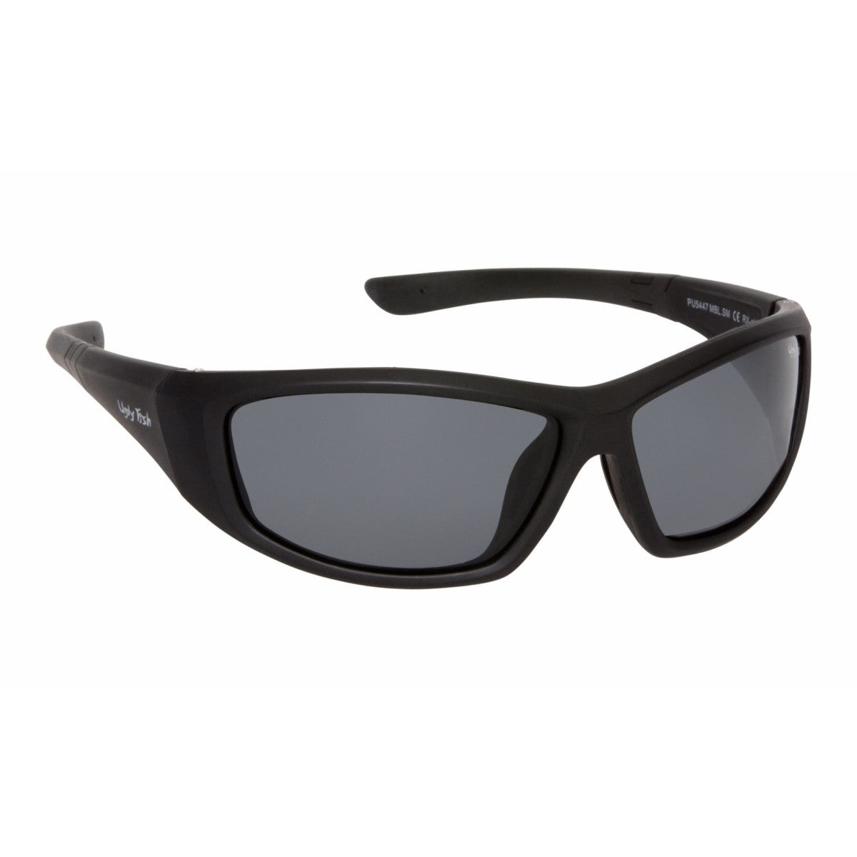 Ugly Fish PU5447 Unbreakable Polarised Sunglasses-Sunglasses-Ugly Fish-Black - Smoke Grey (MBL.SM)-Fishing Station