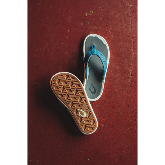OluKai Ulele Mens Beach Sandals-Footwear-Olukai-Stone-US 8-Fishing Station