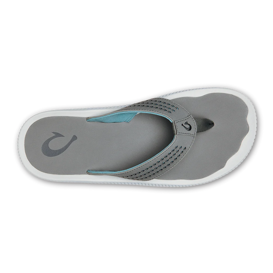 OluKai Ulele Mens Beach Sandals-Footwear-Olukai-Stone-US 8-Fishing Station
